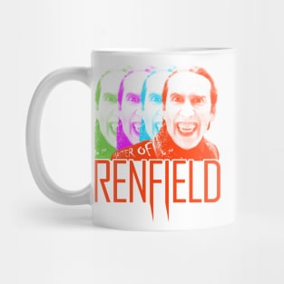 Renfield movie Nicolas Cage as count dracula fan works graphic design by ironpalette Mug